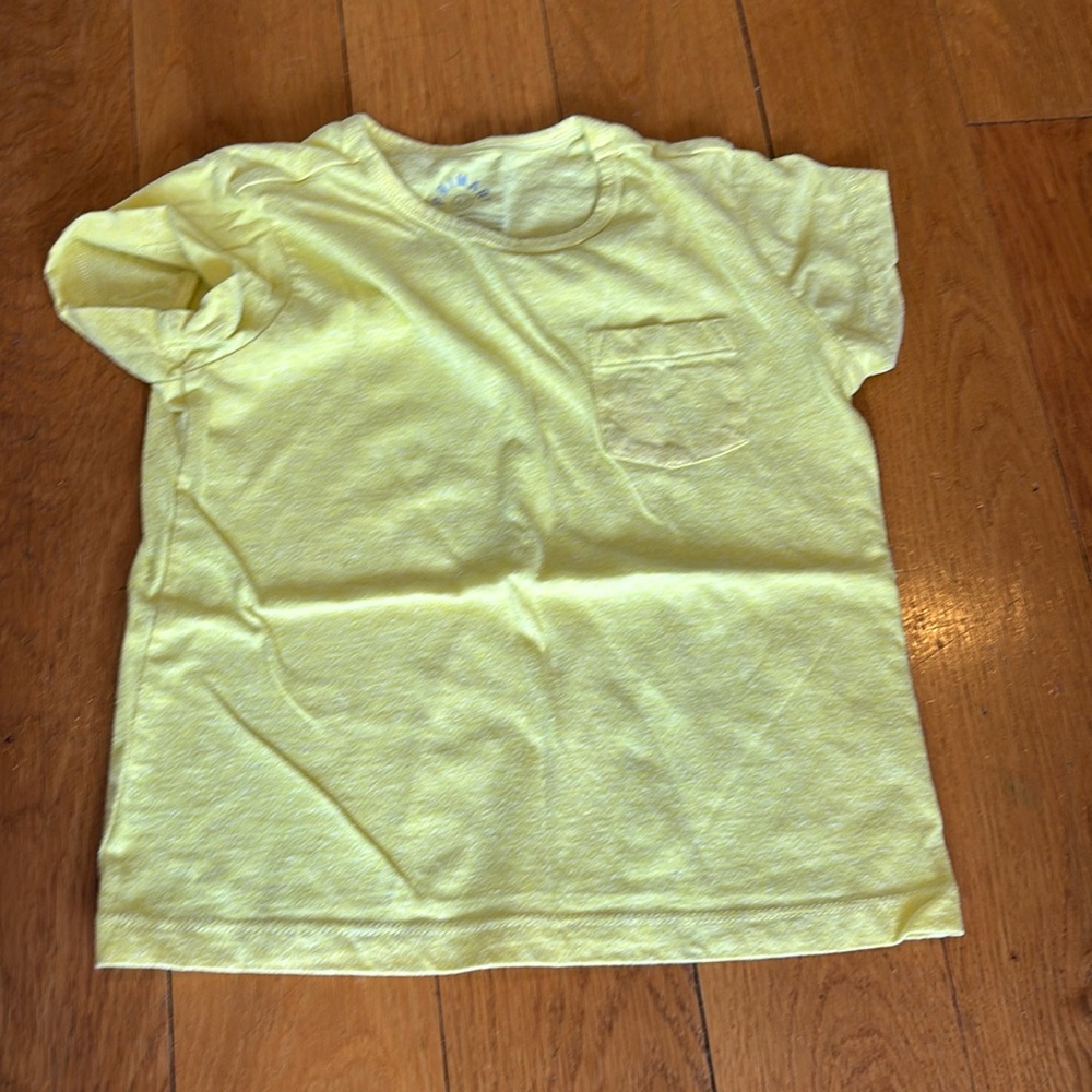 Primary 4-5Y Pocket Tee in Lemon